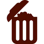 icon photo of trash can